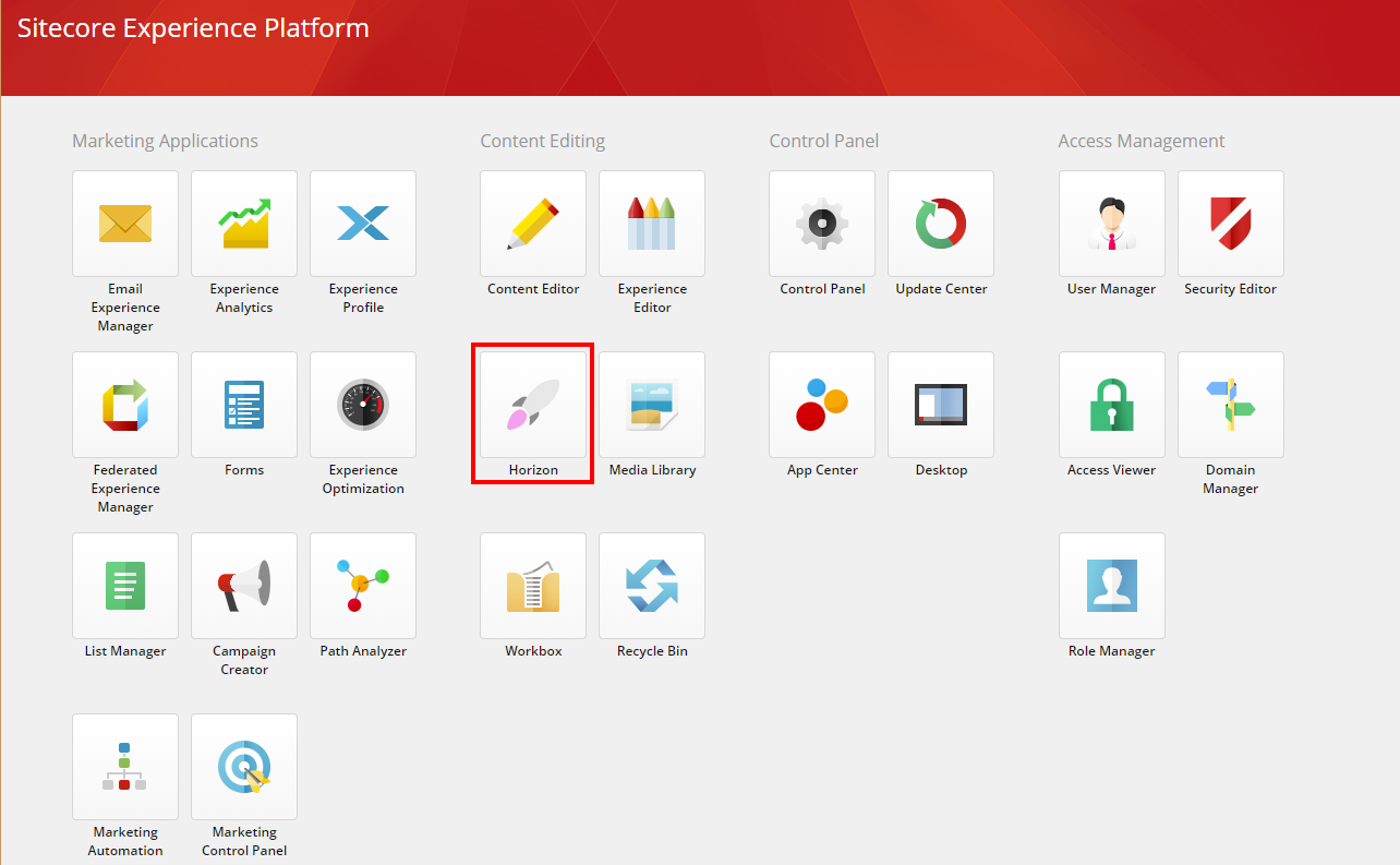 Sitecore Horizon for Sitecore Experience Platform Page Editor