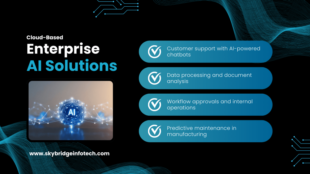 Cloud-Based Enterprise AI Solutions for Intelligent Automation - Skybridge Infotech