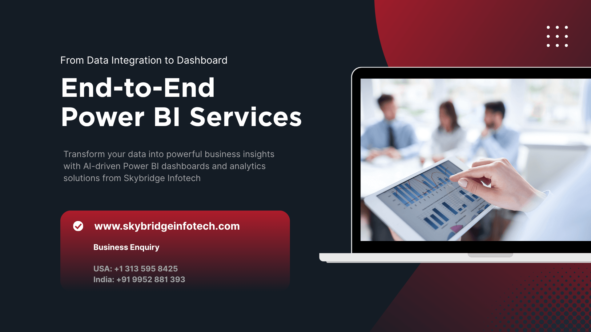 End-to-End Power BI Services From Data Integration to Dashboard - Skybridge Infotech