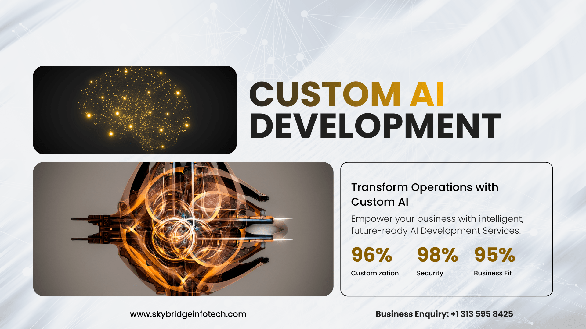 Custom AI Development Services vs Off-the-Shelf AI Tools | Skybridge Infotech