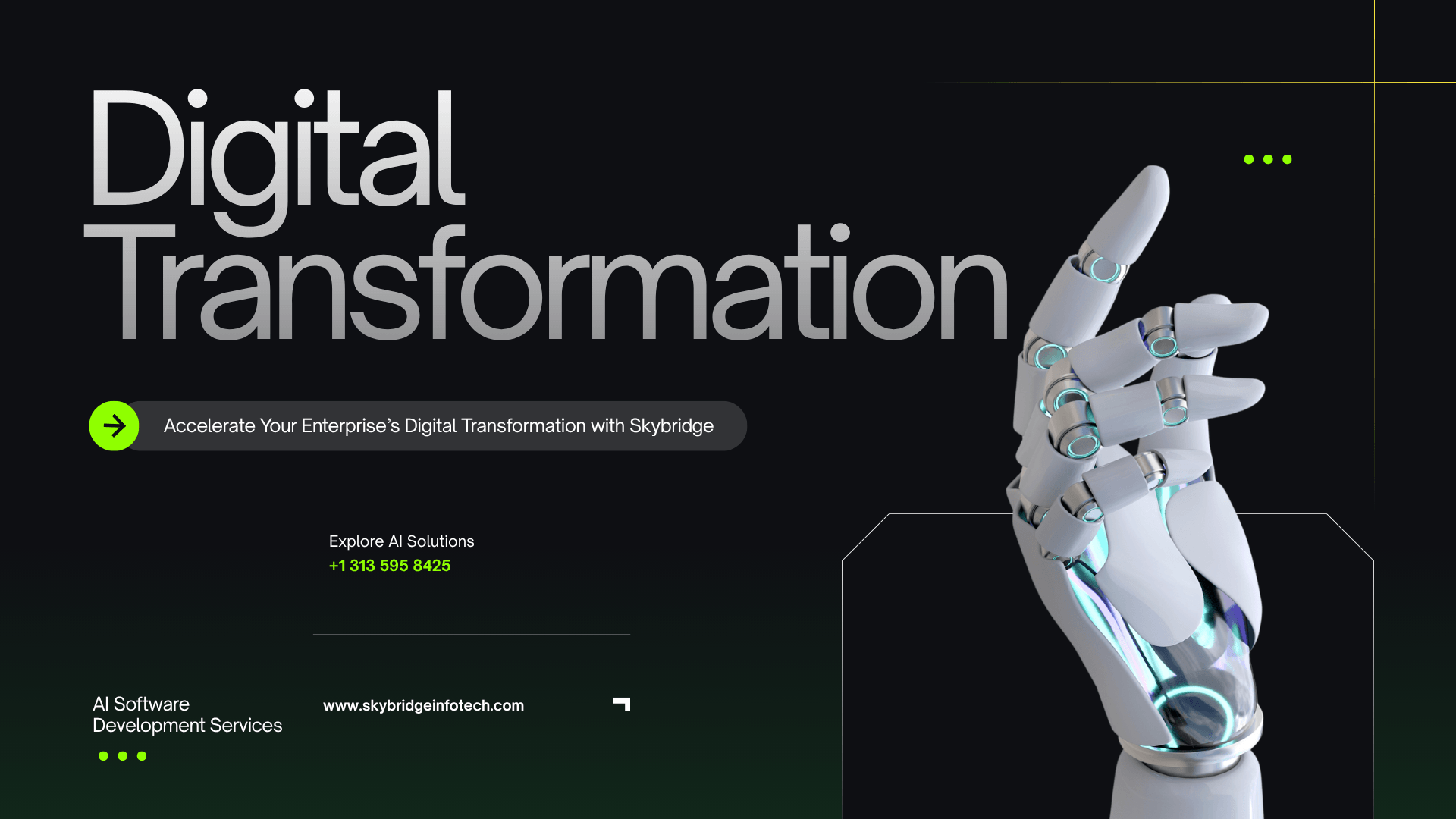 AI Software Development Services for Enterprise Digital Transformation | Skybridge Infotech