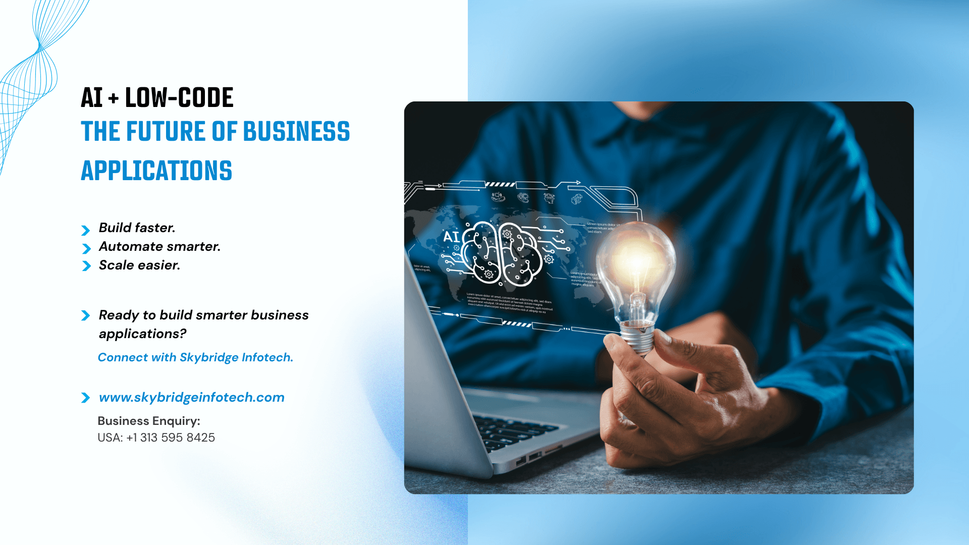 AI and Low-Code The Future of Business Applications - Skybridge Infotech