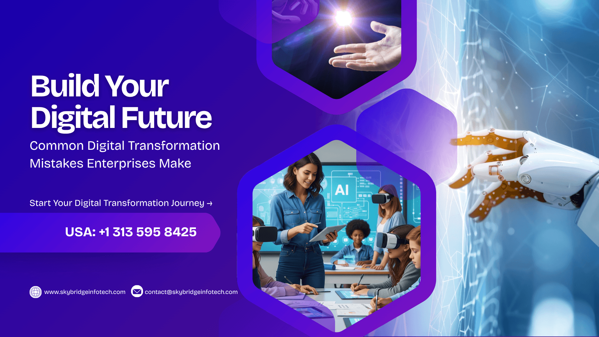 Common Digital Transformation Mistakes Enterprises Make | Skybridge Infotech