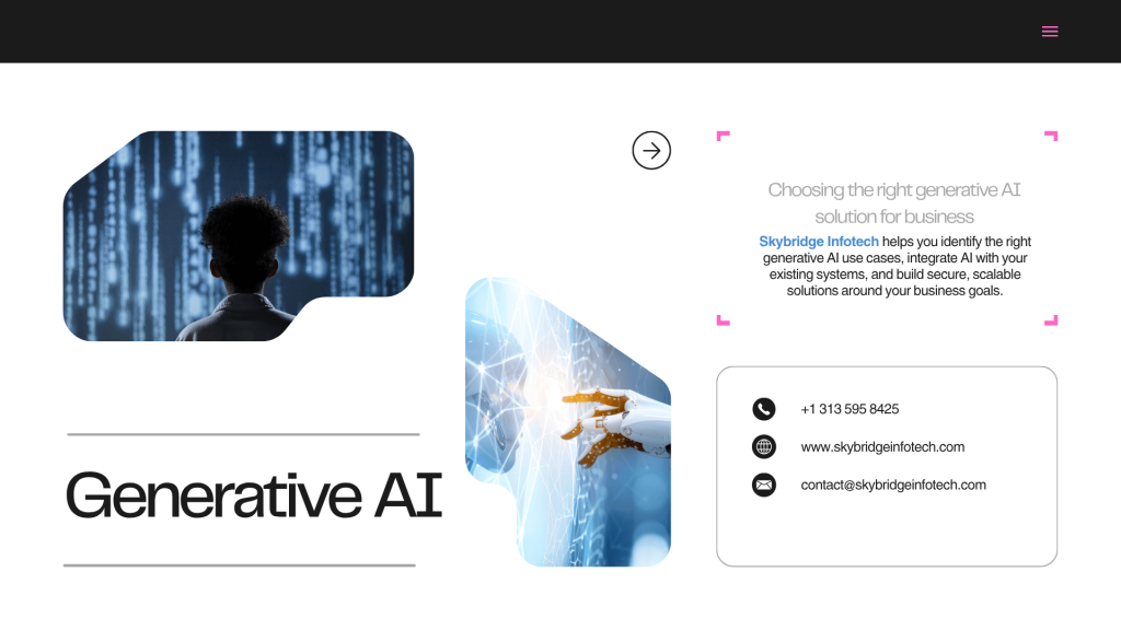 How to Choose the Right Generative AI Solution for Your Business - Skybridge Infotech